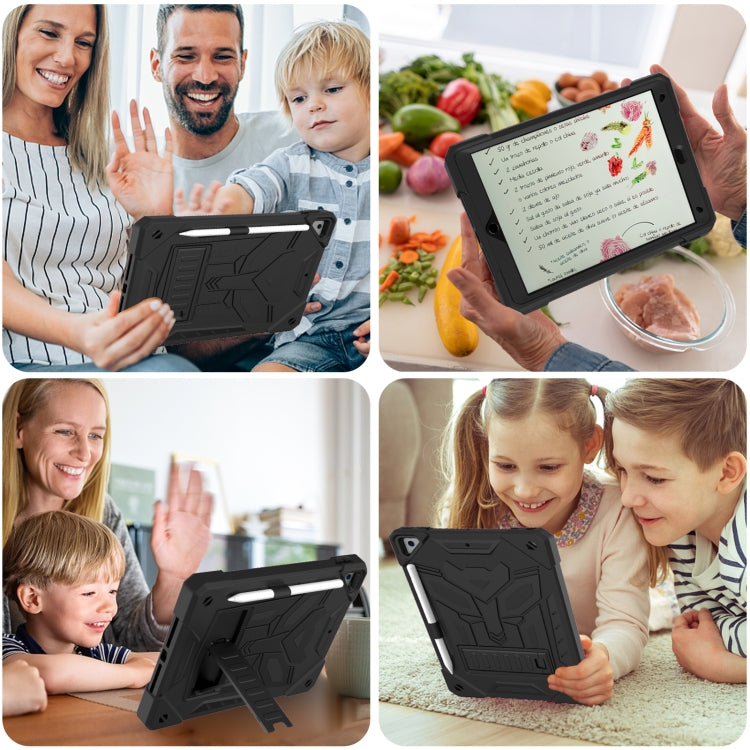 For iPad 10.2 2019/2020/2021 Bumblebee Silicone+PC Shockproof Tablet Case with Holder