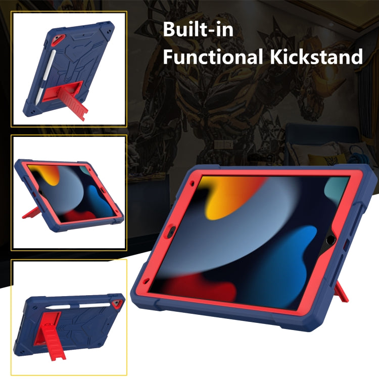 For iPad 10.2 2019/2020/2021 Bumblebee Silicone+PC Shockproof Tablet Case with Holder