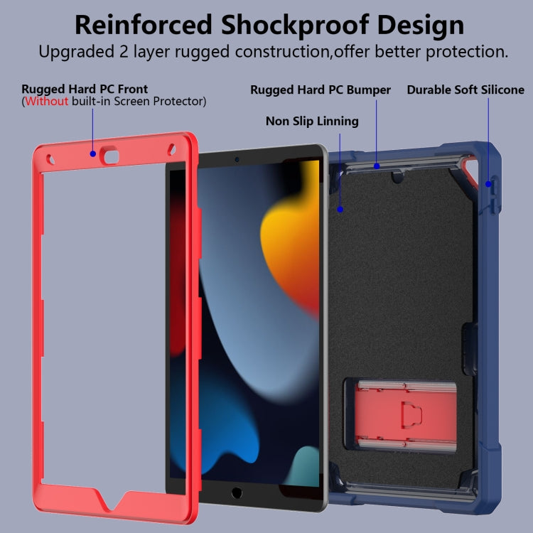For iPad 10.2 2019/2020/2021 Bumblebee Silicone+PC Shockproof Tablet Case with Holder