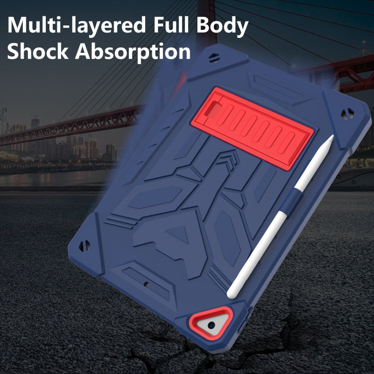 For iPad 10.2 2019/2020/2021 Bumblebee Silicone+PC Shockproof Tablet Case with Holder