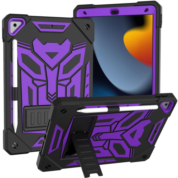 For iPad 10.2 2019/2020/2021 Bumblebee Silicone+PC Shockproof Tablet Case with Holder