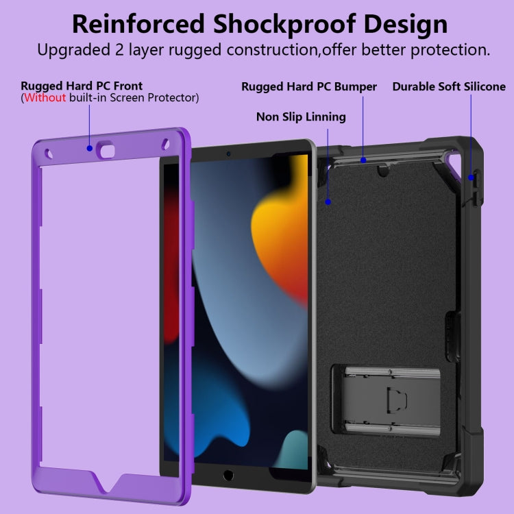 For iPad 10.2 2019/2020/2021 Bumblebee Silicone+PC Shockproof Tablet Case with Holder