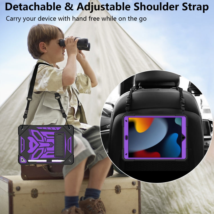 For iPad 10.2 2019/2020/2021 Bumblebee Silicone+PC Shockproof Tablet Case with Holder