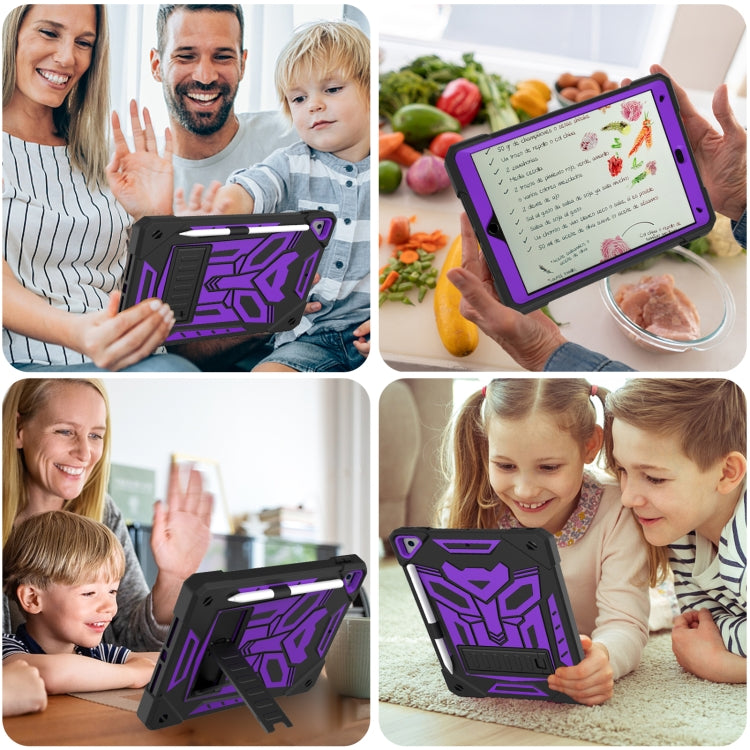 For iPad 10.2 2019/2020/2021 Bumblebee Silicone+PC Shockproof Tablet Case with Holder