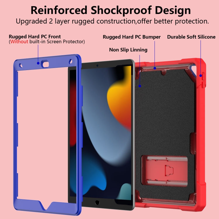 For iPad 10.2 2019/2020/2021 Bumblebee Silicone+PC Shockproof Tablet Case with Holder