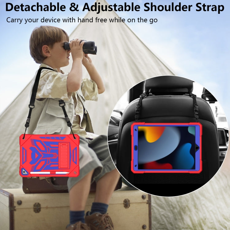 For iPad 10.2 2019/2020/2021 Bumblebee Silicone+PC Shockproof Tablet Case with Holder