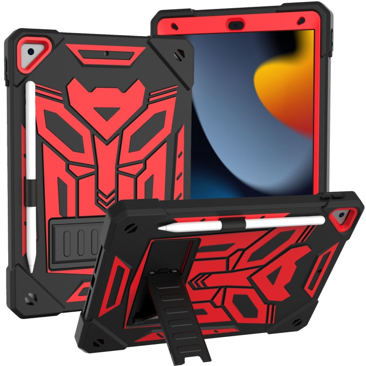 For iPad 10.2 2019/2020/2021 Bumblebee Silicone+PC Shockproof Tablet Case with Holder