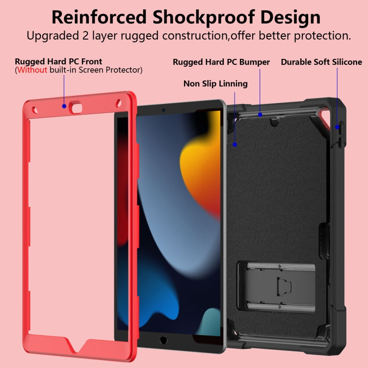For iPad 10.2 2019/2020/2021 Bumblebee Silicone+PC Shockproof Tablet Case with Holder