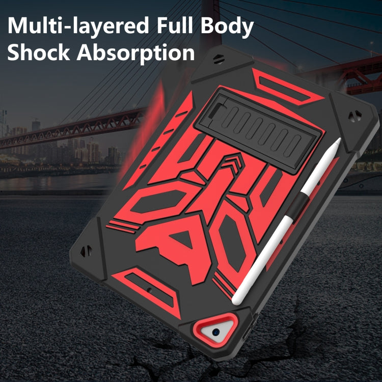 For iPad 10.2 2019/2020/2021 Bumblebee Silicone+PC Shockproof Tablet Case with Holder