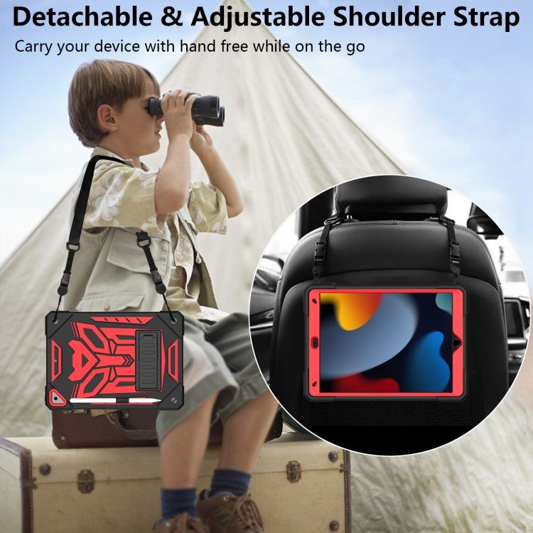 For iPad 10.2 2019/2020/2021 Bumblebee Silicone+PC Shockproof Tablet Case with Holder