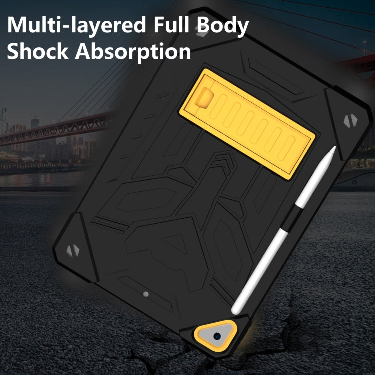 For iPad 10.2 2019/2020/2021 Bumblebee Silicone+PC Shockproof Tablet Case with Holder