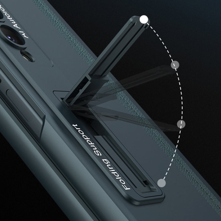 For Samsung Galaxy Z Fold4 GKK Integrated Magnetic Full Coverage Phone Case with Pen Drawer