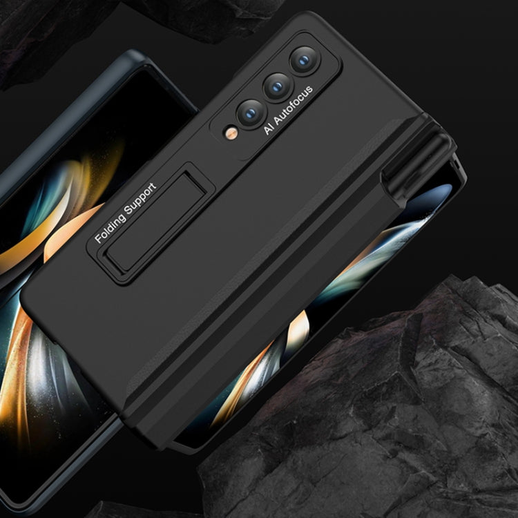 For Samsung Galaxy Z Fold4 GKK Integrated Magnetic Full Coverage Phone Case with Pen Drawer