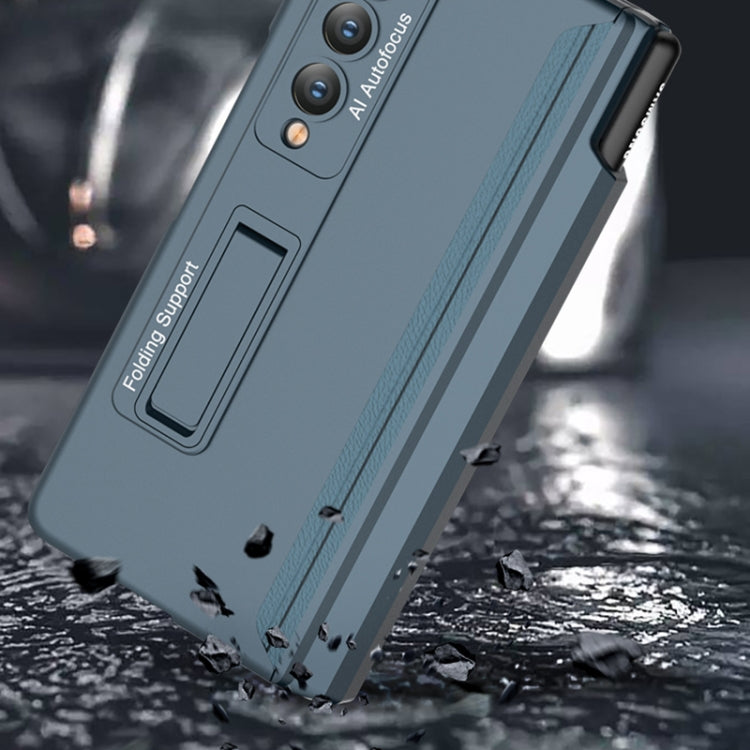 For Samsung Galaxy Z Fold4 GKK Integrated Magnetic Full Coverage Phone Case with Pen Drawer