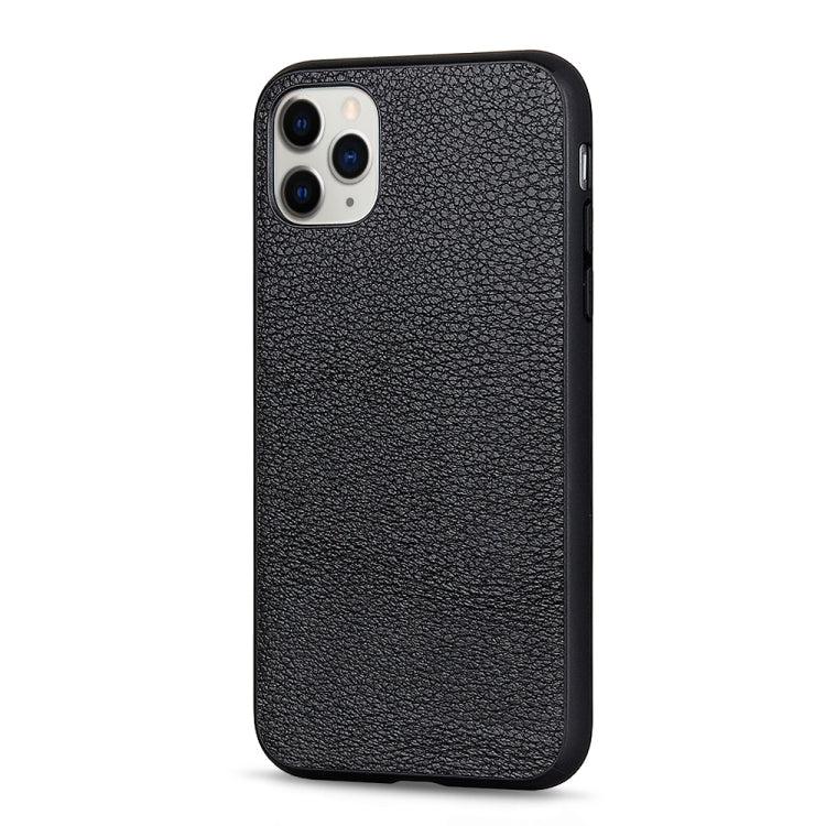 For iPhone 11 Litchi Texture Genuine Leather Folding Protective Case