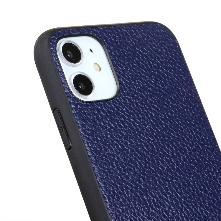 For iPhone 11 Pro Max Litchi Texture Genuine Leather Folding Protective Case