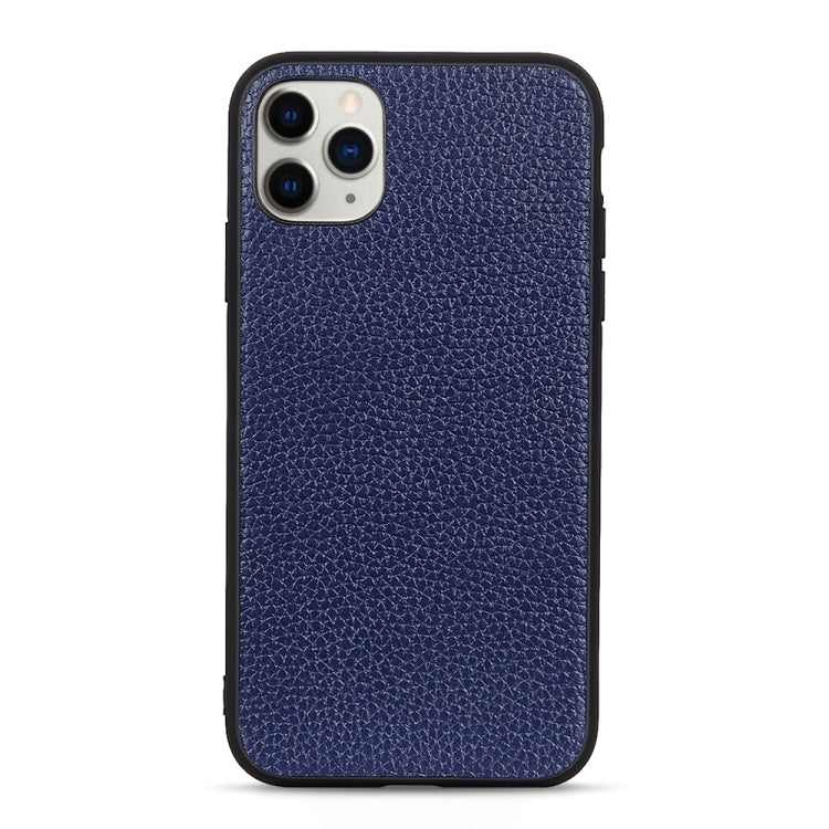 For iPhone 11 Pro Max Litchi Texture Genuine Leather Folding Protective Case
