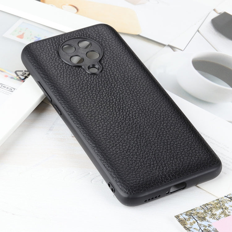 For Xiaomi Redmi K30 Pro Litchi Texture Genuine Leather Folding Protective Case