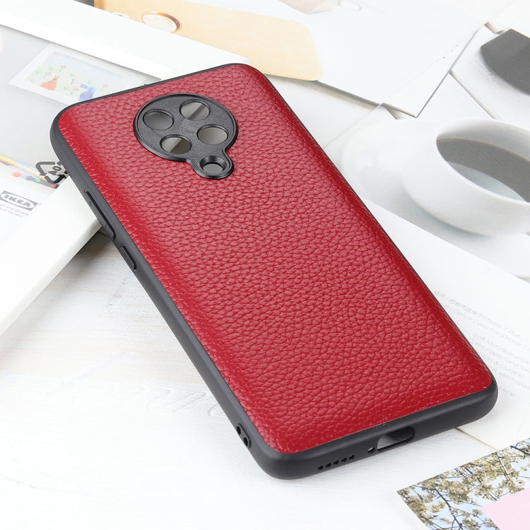 For Xiaomi Redmi K30 Pro Litchi Texture Genuine Leather Folding Protective Case
