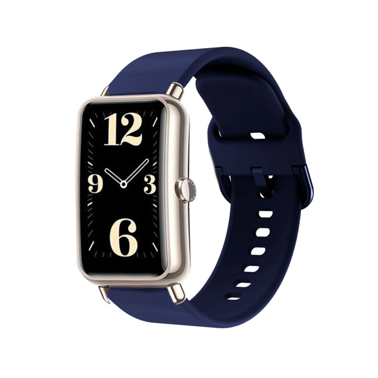 For Huawei B3 Color Buckle Silicone Watch Band