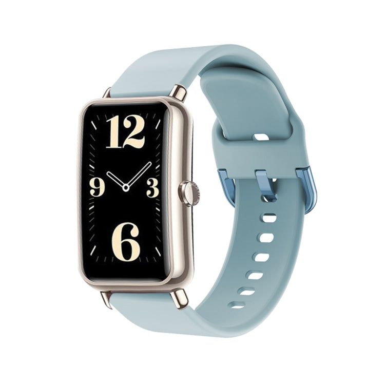 For Huawei Band 6 Color Buckle Silicone Watch Band
