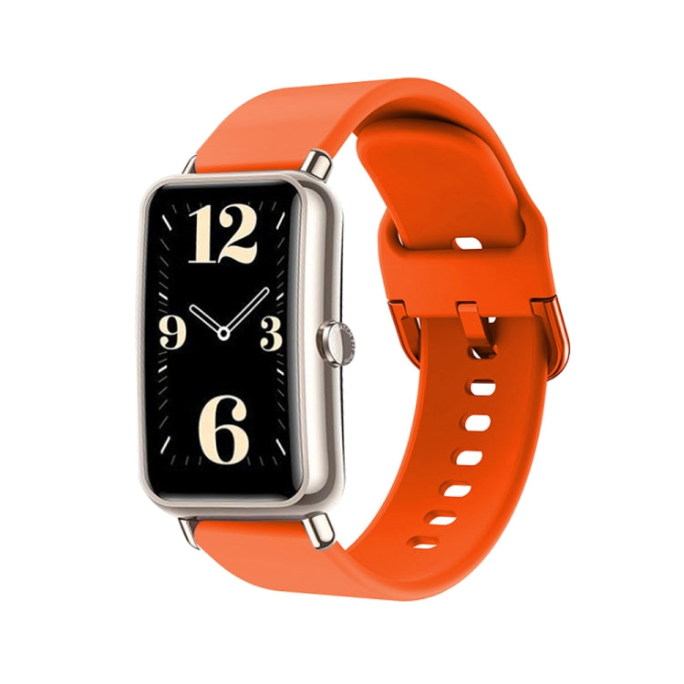 For Huawei Fit Mini Color Buckle Silicone Watch Band