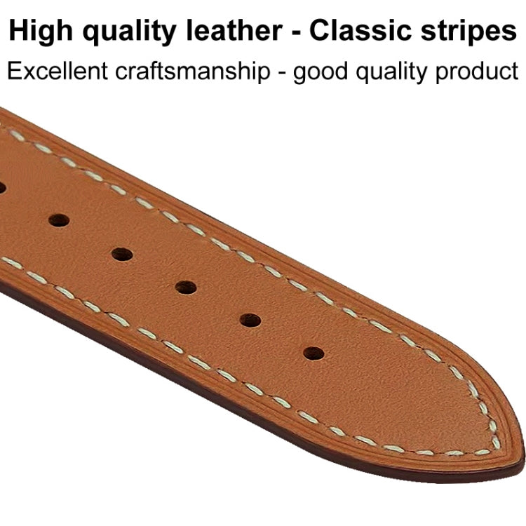 For Apple Watch SE 2022 40mm imak PG1 Series Leather Watch Band