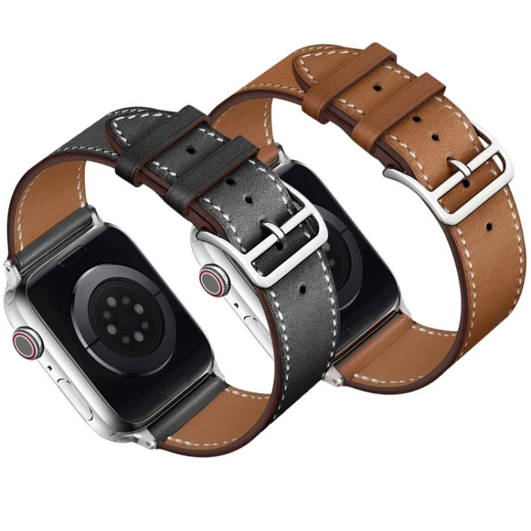 For Apple Watch Series 8 45mm imak PG1 Series Leather Watch Band