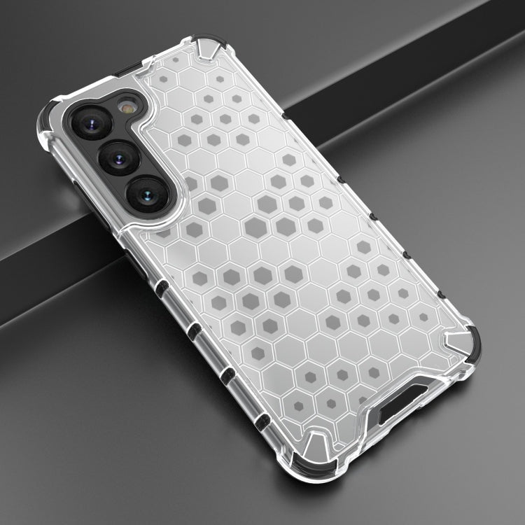 For Samsung Galaxy S23 5G Lanyard Honeycomb Phone Case