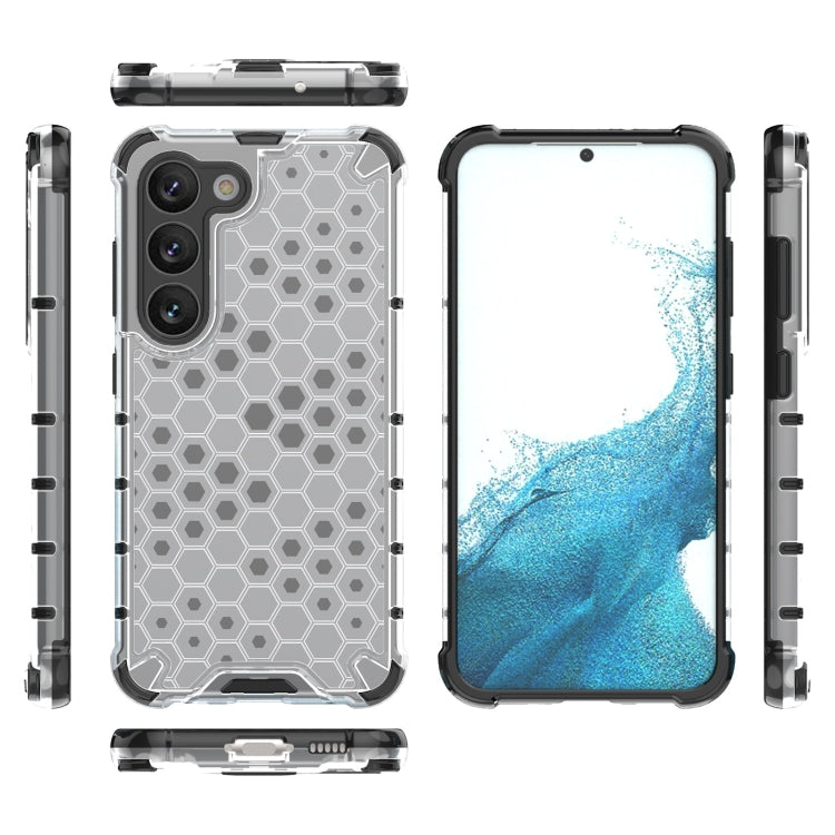 For Samsung Galaxy S23 5G Lanyard Honeycomb Phone Case