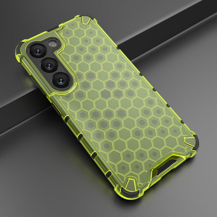 For Samsung Galaxy S23 5G Lanyard Honeycomb Phone Case