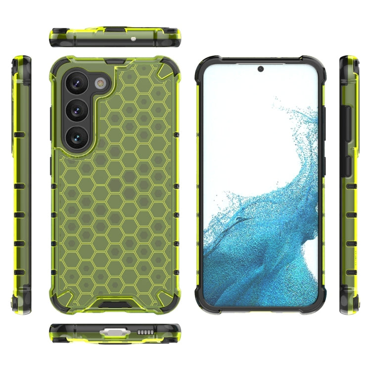 For Samsung Galaxy S23 5G Lanyard Honeycomb Phone Case