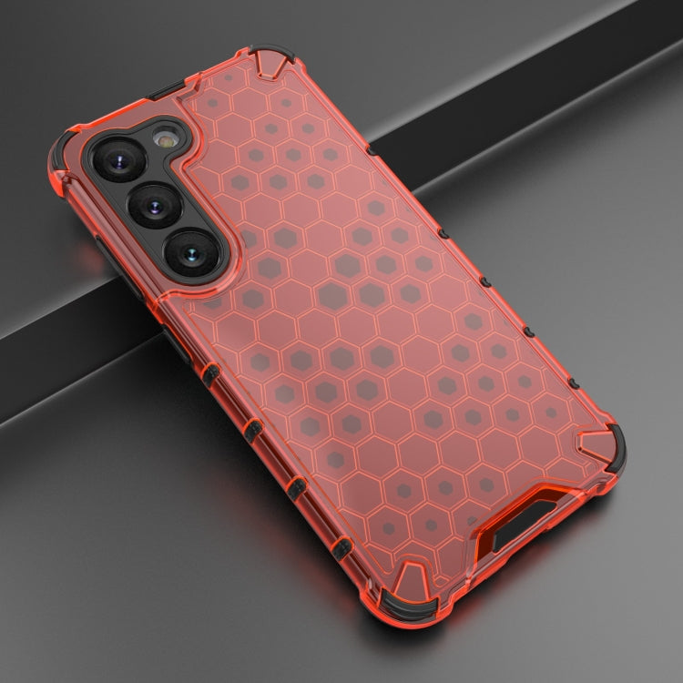 For Samsung Galaxy S23 5G Lanyard Honeycomb Phone Case