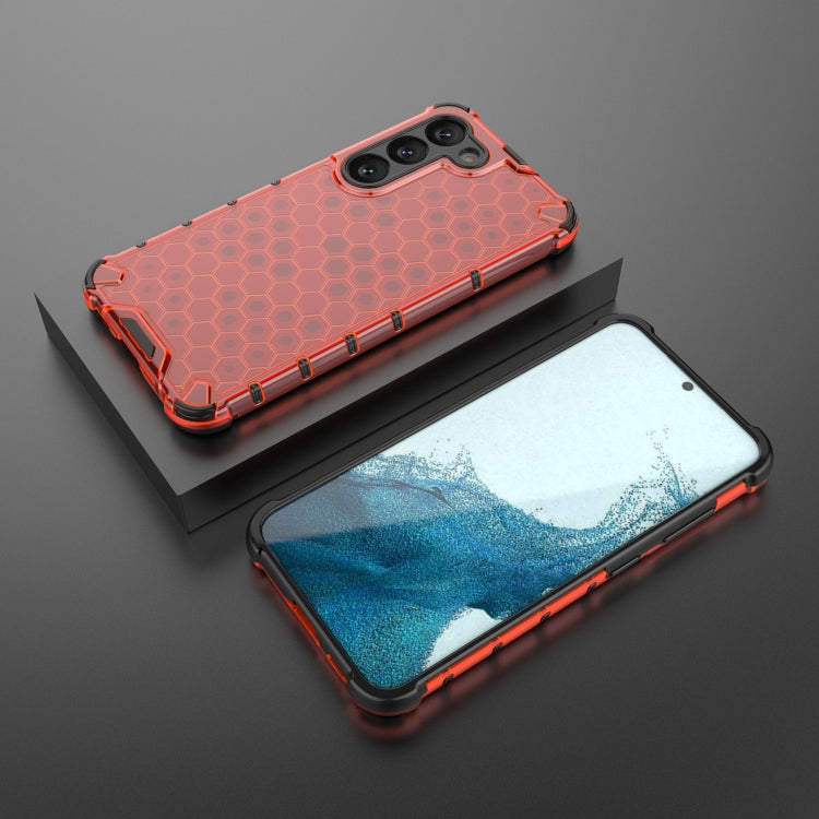 For Samsung Galaxy S23 5G Lanyard Honeycomb Phone Case