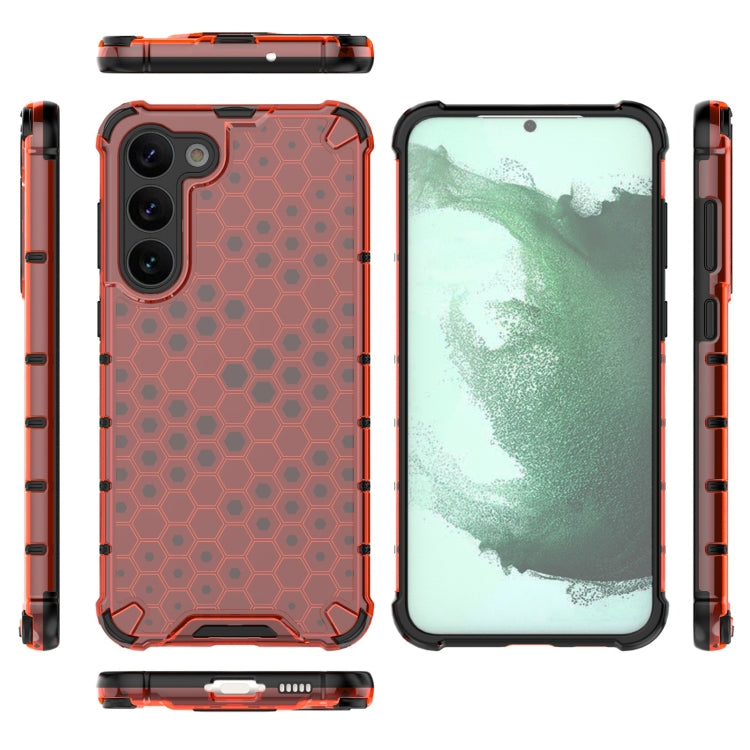 For Samsung  Galaxy S23+ 5G Lanyard Honeycomb Phone Case