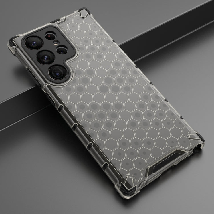 For Samsung Galaxy S23 Ultra 5G Lanyard Honeycomb Phone Case