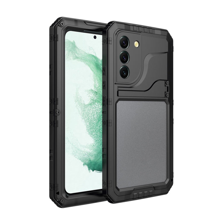 For Samsung Galaxy S22+ 5G Metal + Silicone Phone Case with Screen Protector