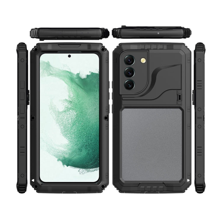 For Samsung Galaxy S22+ 5G Metal + Silicone Phone Case with Screen Protector