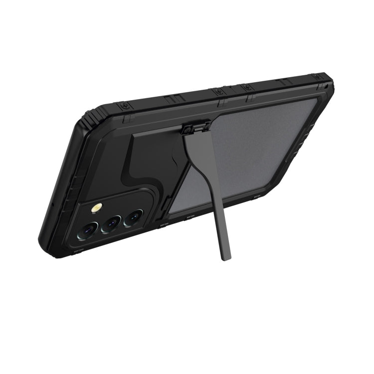 For Samsung Galaxy S22+ 5G Metal + Silicone Phone Case with Screen Protector