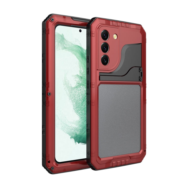 For Samsung Galaxy S22+ 5G Metal + Silicone Phone Case with Screen Protector
