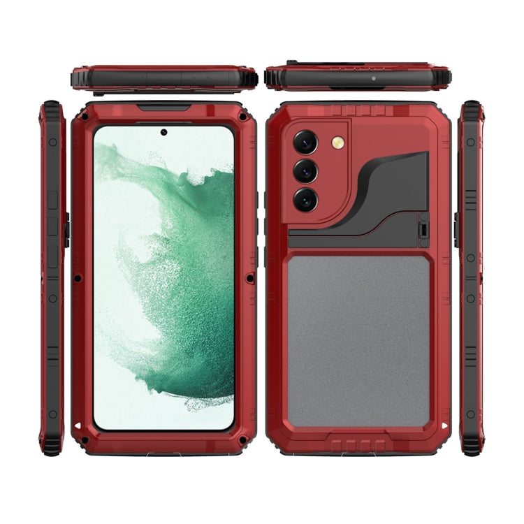 For Samsung Galaxy S22+ 5G Metal + Silicone Phone Case with Screen Protector