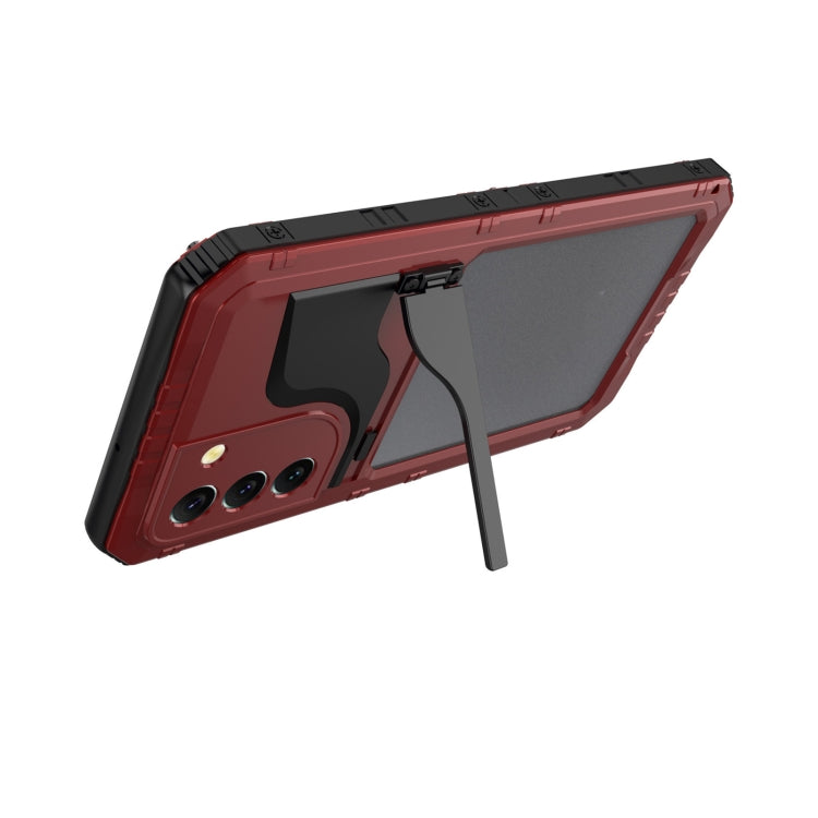 For Samsung Galaxy S22+ 5G Metal + Silicone Phone Case with Screen Protector