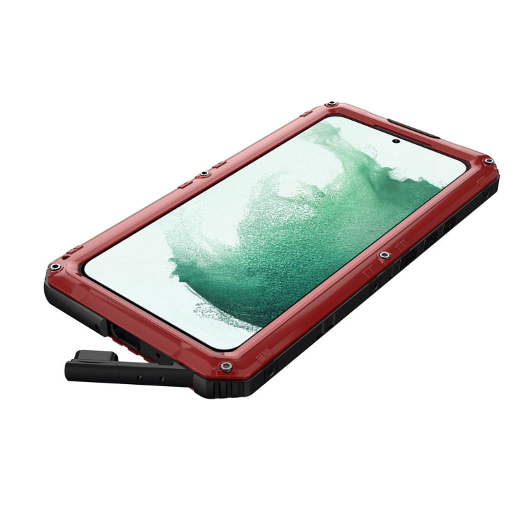 For Samsung Galaxy S22+ 5G Metal + Silicone Phone Case with Screen Protector