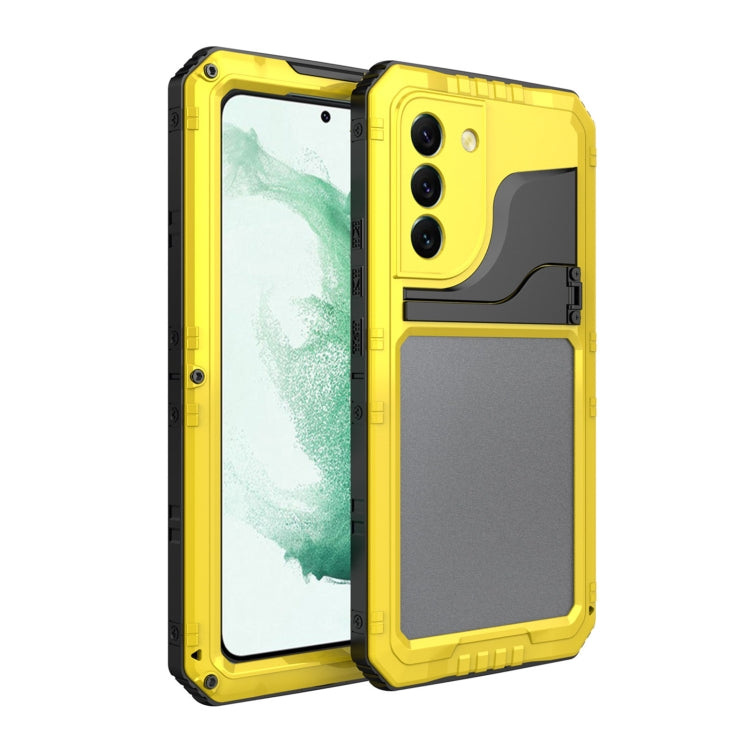 For Samsung Galaxy S22+ 5G Metal + Silicone Phone Case with Screen Protector