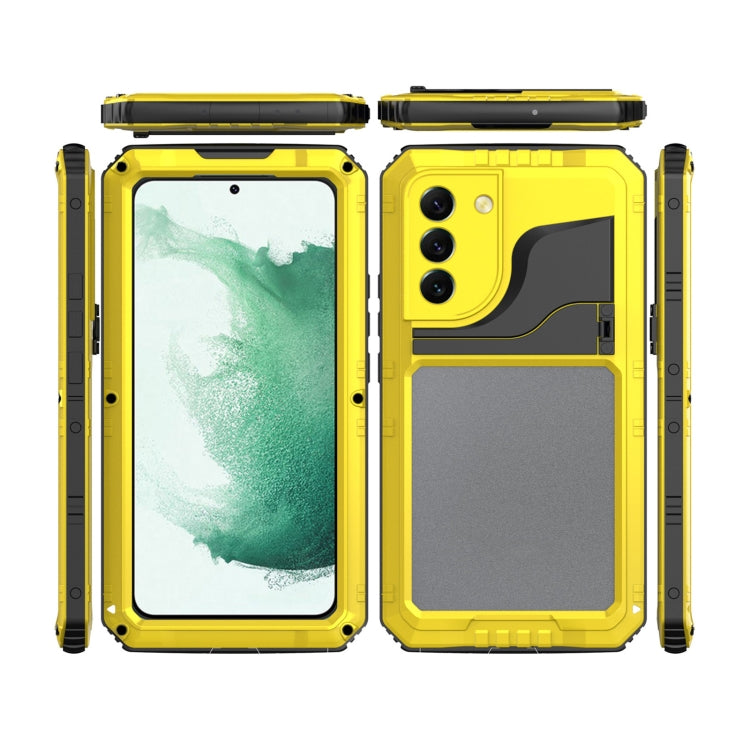 For Samsung Galaxy S22+ 5G Metal + Silicone Phone Case with Screen Protector