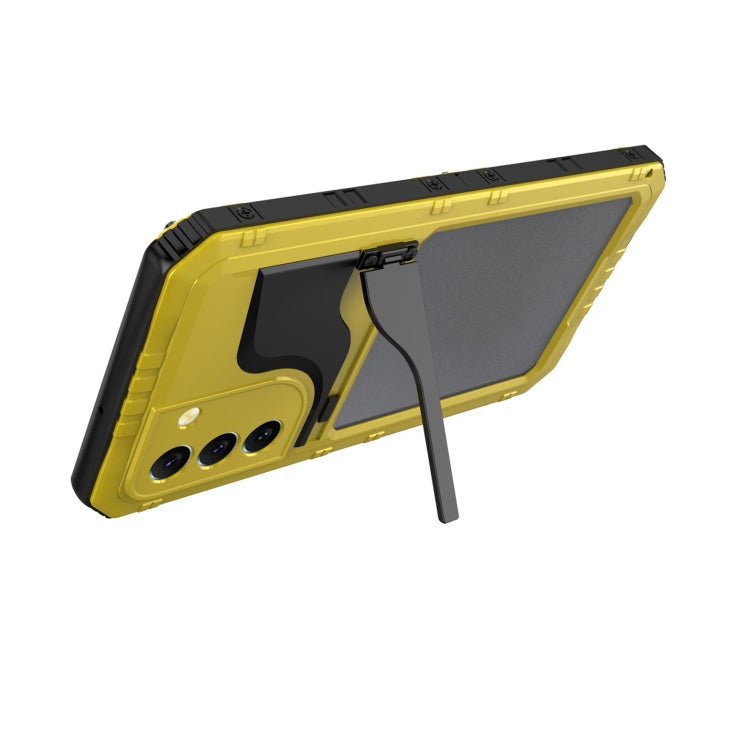 For Samsung Galaxy S22+ 5G Metal + Silicone Phone Case with Screen Protector