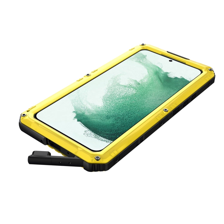For Samsung Galaxy S22+ 5G Metal + Silicone Phone Case with Screen Protector