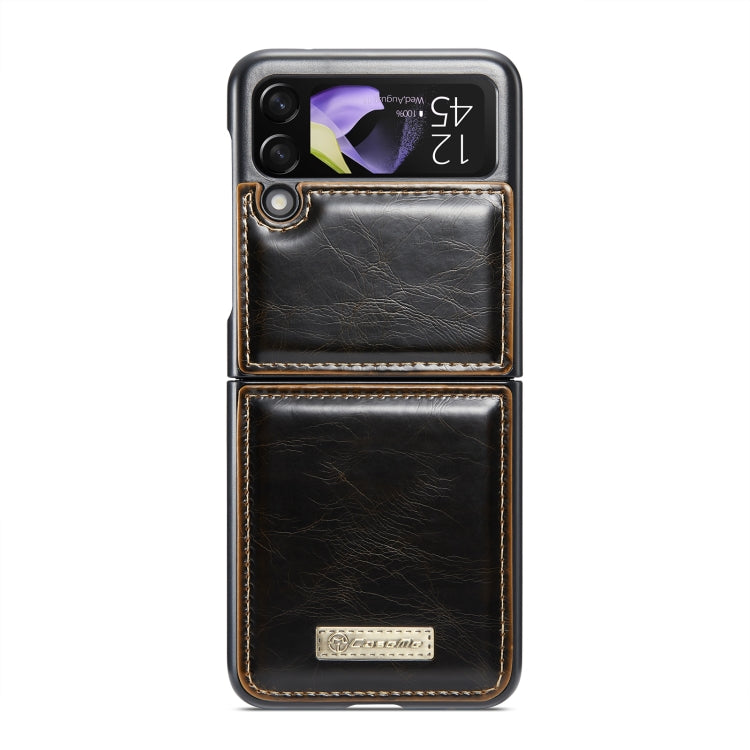 For Samsung Galaxy Z Flip4 CaseMe 003 Crazy Horse Texture Leather Phone Case