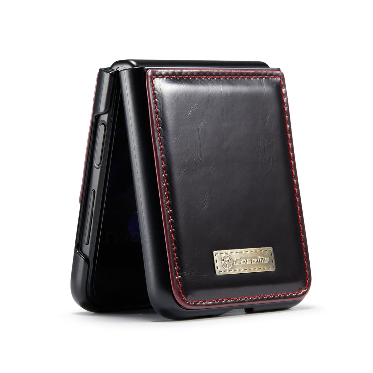 For Samsung Galaxy Z Flip4 CaseMe 003 Crazy Horse Texture Leather Phone Case