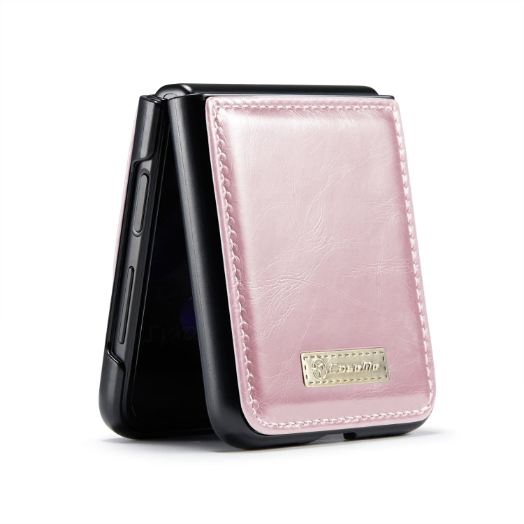 For Samsung Galaxy Z Flip4 CaseMe 003 Crazy Horse Texture Leather Phone Case